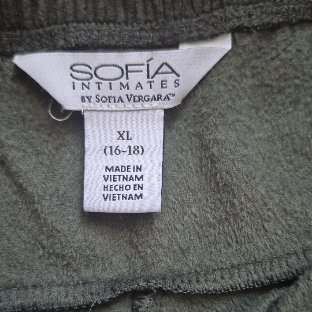 Sofia Intimates by Sofia Vergara Women's Velour Wide Leg Pant Sz. 16-18. - Picture 3 of 7